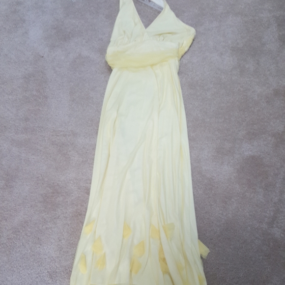 Necessary objects new yellow halter top dress w ch - Picture 1 of 6